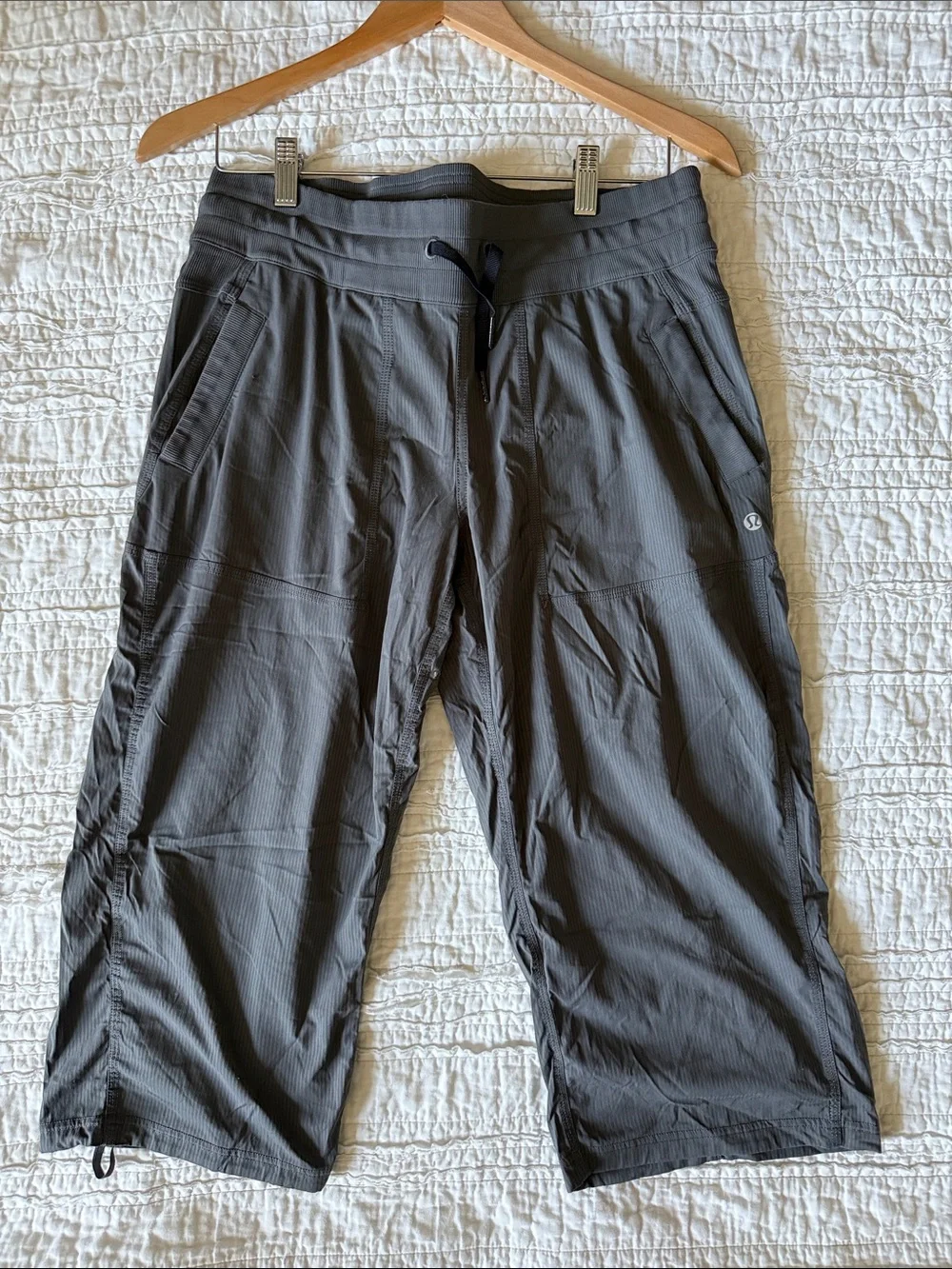 lululemon athletica  Gray Cargo Drawstring Pants